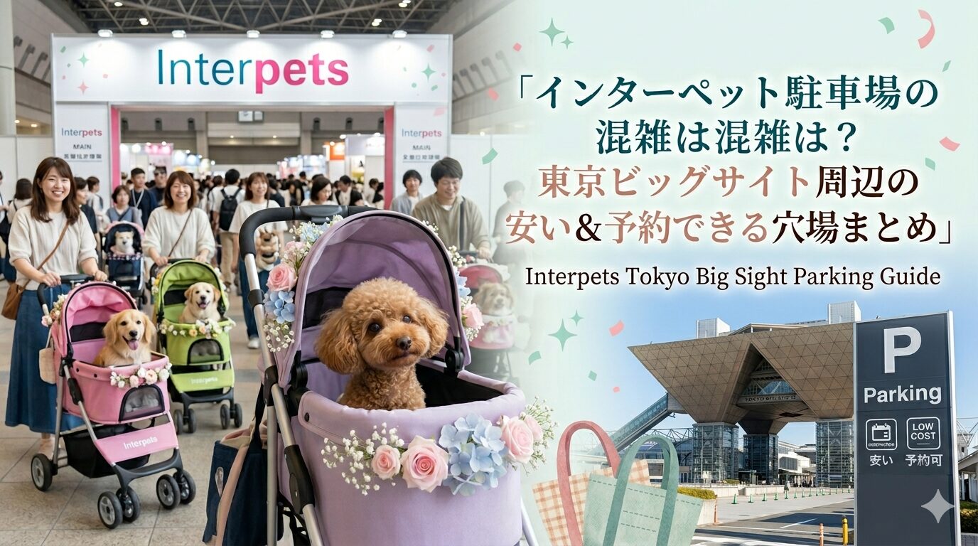 インターペット駐車場の混雑は？東京ビッグサイト周辺の安い＆予約できる穴場まとめ