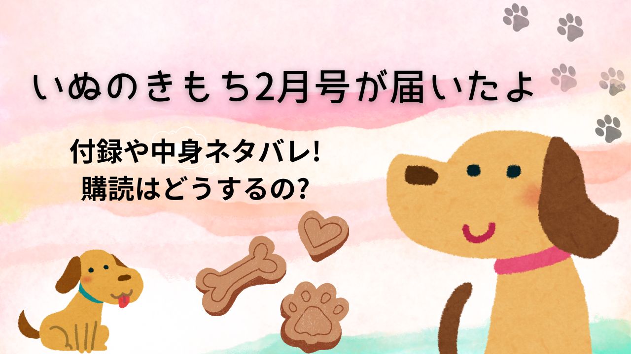 いぬのきもち２月号が届いたよ